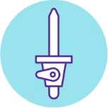 Vented spike icon.